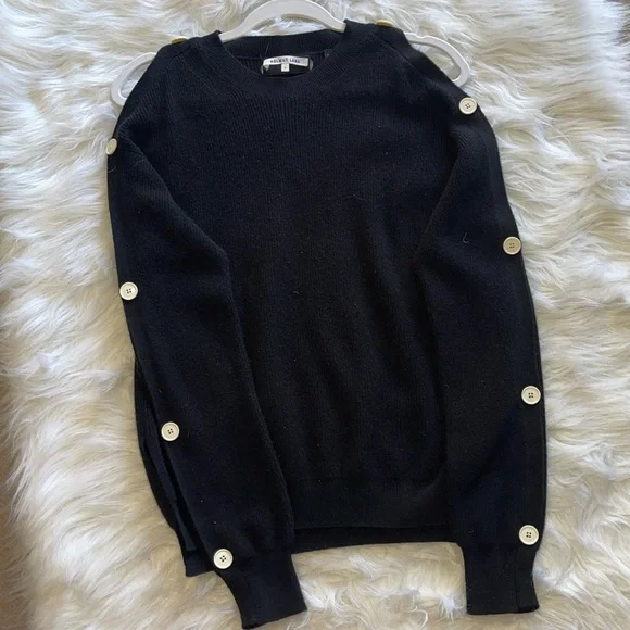 Helmut Lang Black Cashmere Blend Sweater - Picture 3 of 7